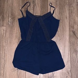 Navy blue romper